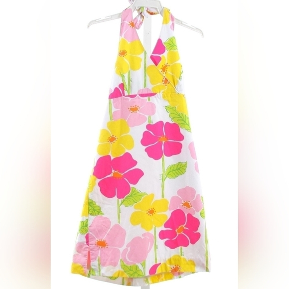 Lilly Pulitzer Other - Lilly Pulitzer Girls Vintage Multicolored Floral Halter Dress Size 10